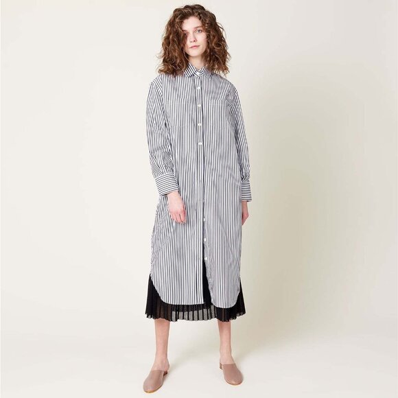 Maria McManus Striped Shirtdress in Black/White, size XS (fits size Small) - Picture 12 of 13